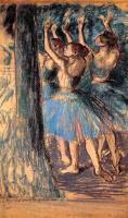 Degas, Edgar - Group of Dancers, Tree Decor
